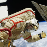 Solar panels in space