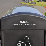 Trash bin BigBelly Solar compactor