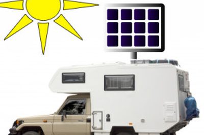 Mountain Lake camping caravan